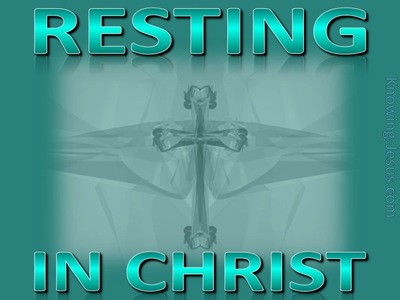 Resting In Christ (aqua)